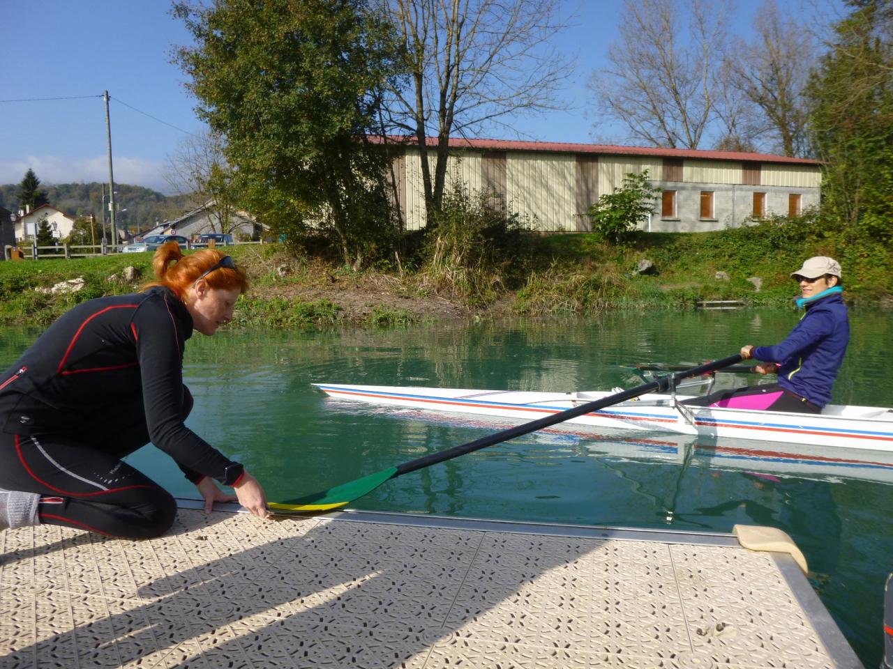 Première sortie en skiff de Ludmilla